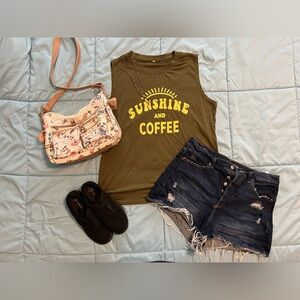 NWOT Lightweight Summer Tank Top - Army Green